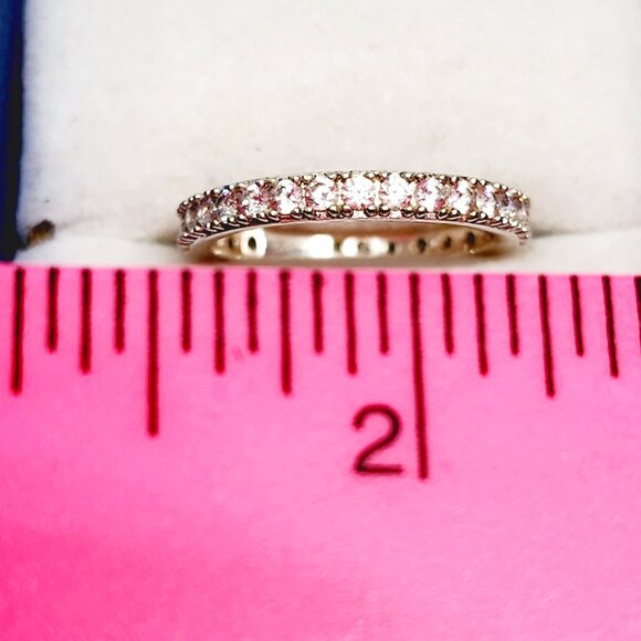 Cubic Zirconia eternity ring in 925 Sterling Silver size 8 2.00 cts - Picture 2 of 4